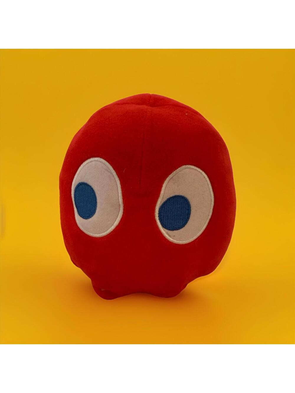 Pac Man GHOST Plush  Stuffed Arcade Bandai Namco 6” Red